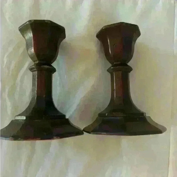Set of 2 candle stick holders made from wood - Picture 5 of 8